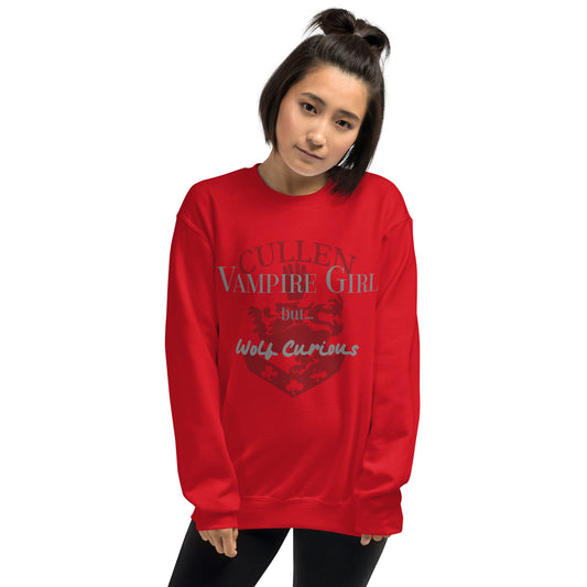 Vampire Girl But...Wolf Curious Sweatshirt