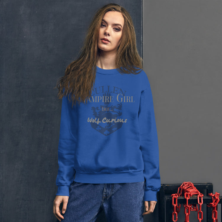 Vampire Girl But...Wolf Curious Sweatshirt