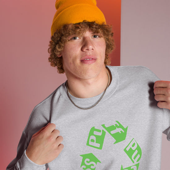 Puff Pass Recycle Unisex Sweatshirt - Fandom-Made