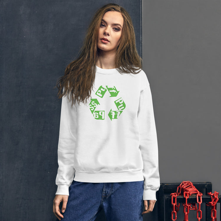 Puff Pass Recycle Unisex Sweatshirt - Fandom-Made