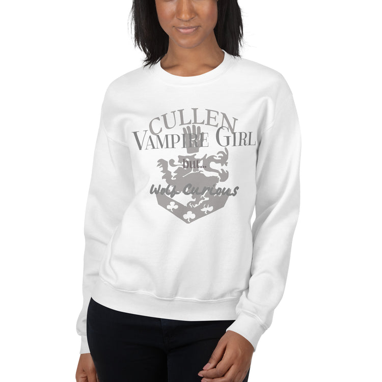 Vampire Girl But...Wolf Curious Sweatshirt