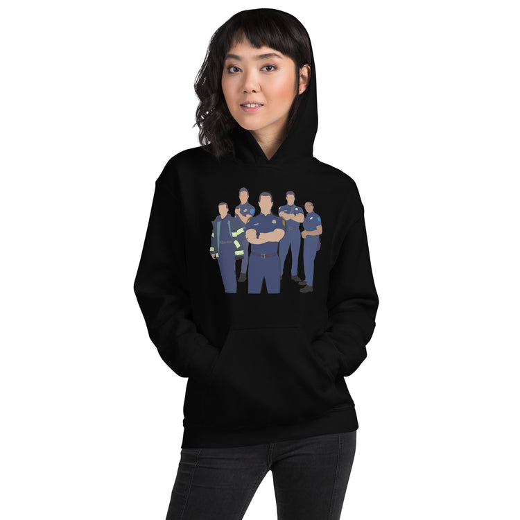 9-1-1 Group Hoodie