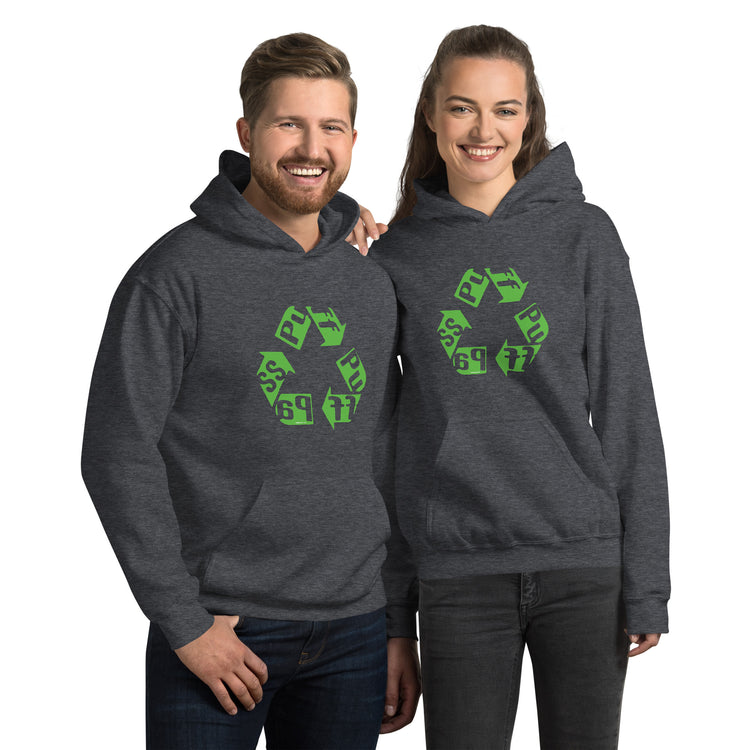 Puff Pass Recycle Unisex Hoodie - Fandom-Made