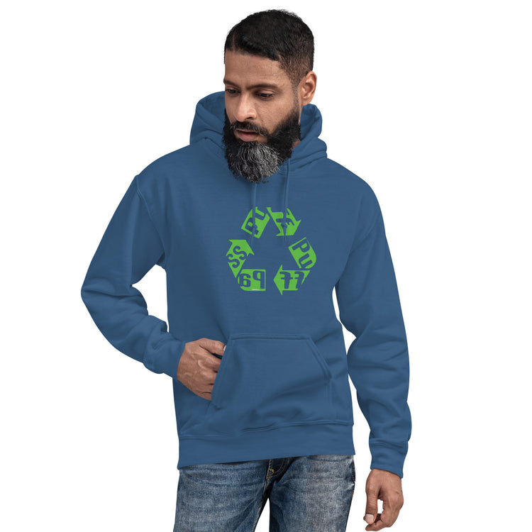 Puff Pass Recycle Unisex Hoodie - Fandom-Made