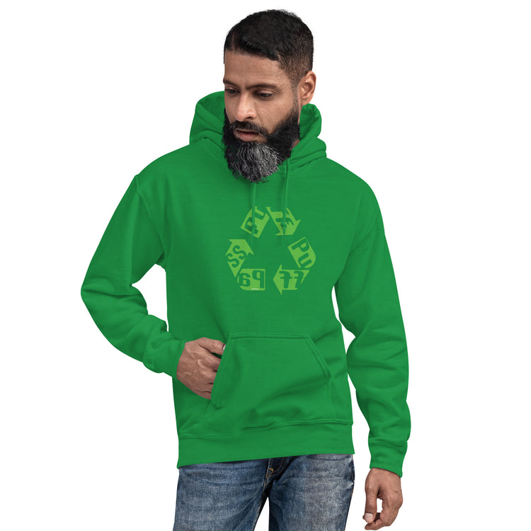 Puff Pass Recycle Unisex Hoodie - Fandom-Made