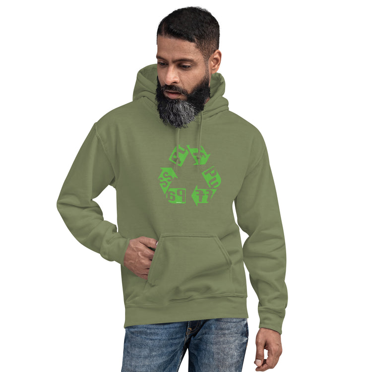 Puff Pass Recycle Unisex Hoodie - Fandom-Made