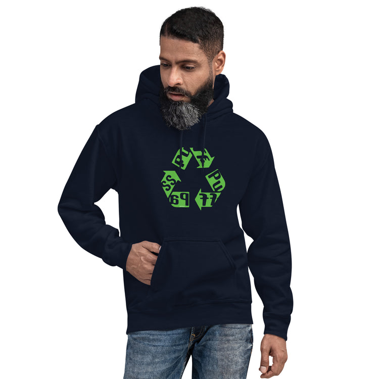 Puff Pass Recycle Unisex Hoodie - Fandom-Made