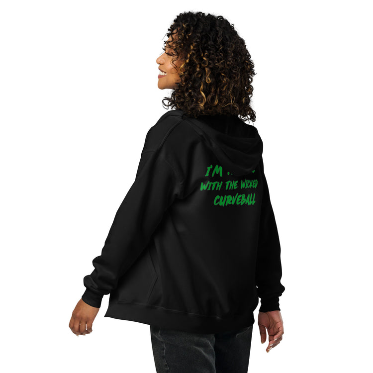 Wicked Curveball Unisex Heavy Blend Zip Hoodie - Fandom-Made