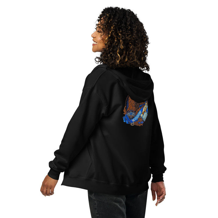 Ravenclaw Wisdom Zip Hoodie - Fandom-Made