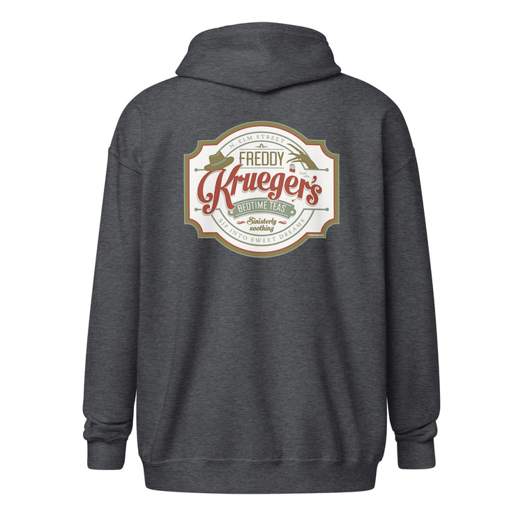 Krueger's Bedtime Teas Unisex Zip Hoodie - Fandom-Made