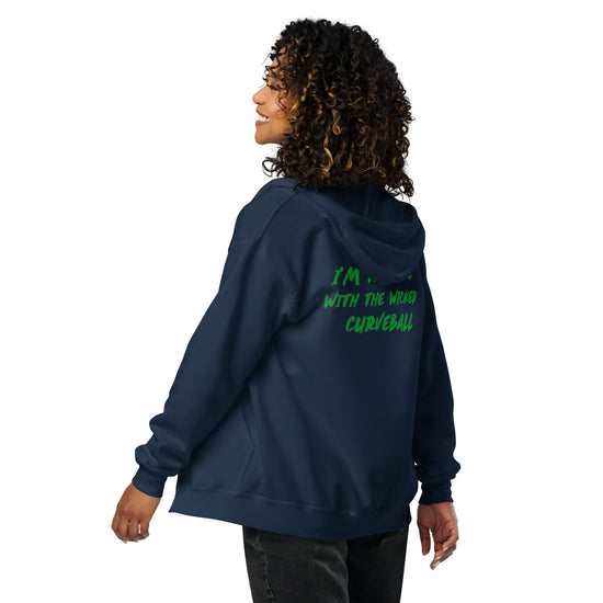 Wicked Curveball Unisex Heavy Blend Zip Hoodie - Fandom-Made