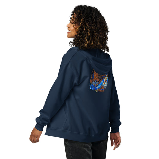 Ravenclaw Wisdom Zip Hoodie - Fandom-Made