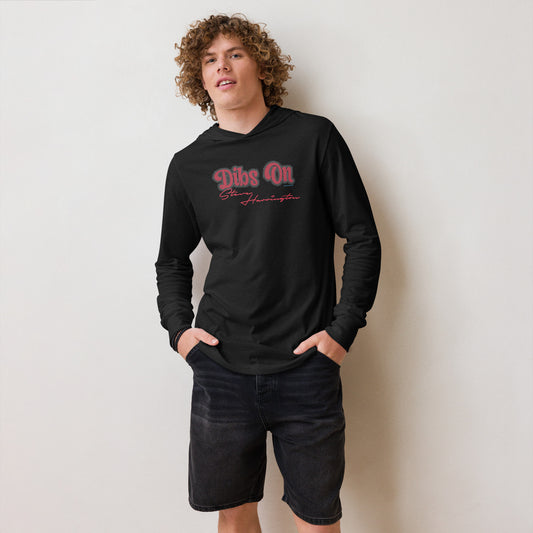 Dibs On Steve Harrington Hooded Long Sleeve Tee - Fandom-Made