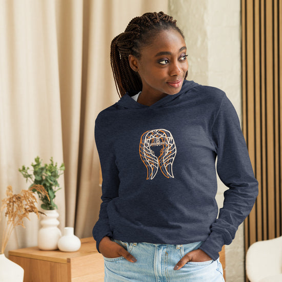 Ahsoka Head and Face Hooded Long Sleeve Tee - Fandom-Made