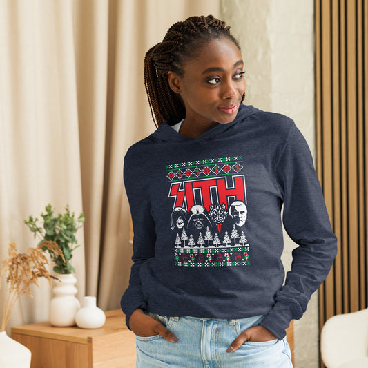 Sith Ugly Christmas Sweater Unisex Hooded Long Sleeve Tee - Fandom-Made