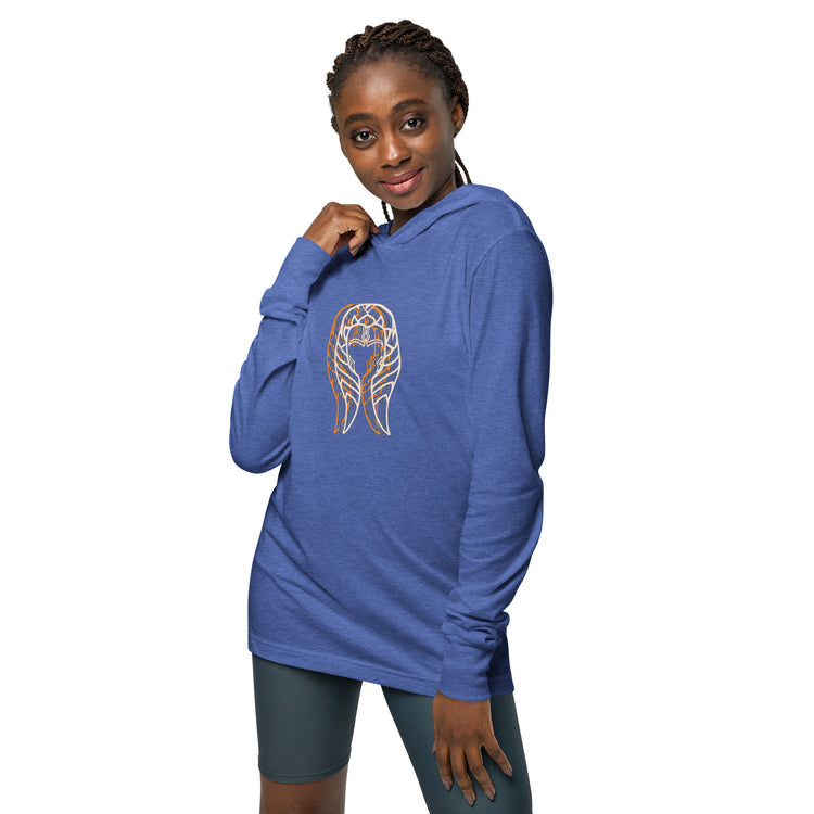 Ahsoka Head and Face Hooded Long Sleeve Tee - Fandom-Made