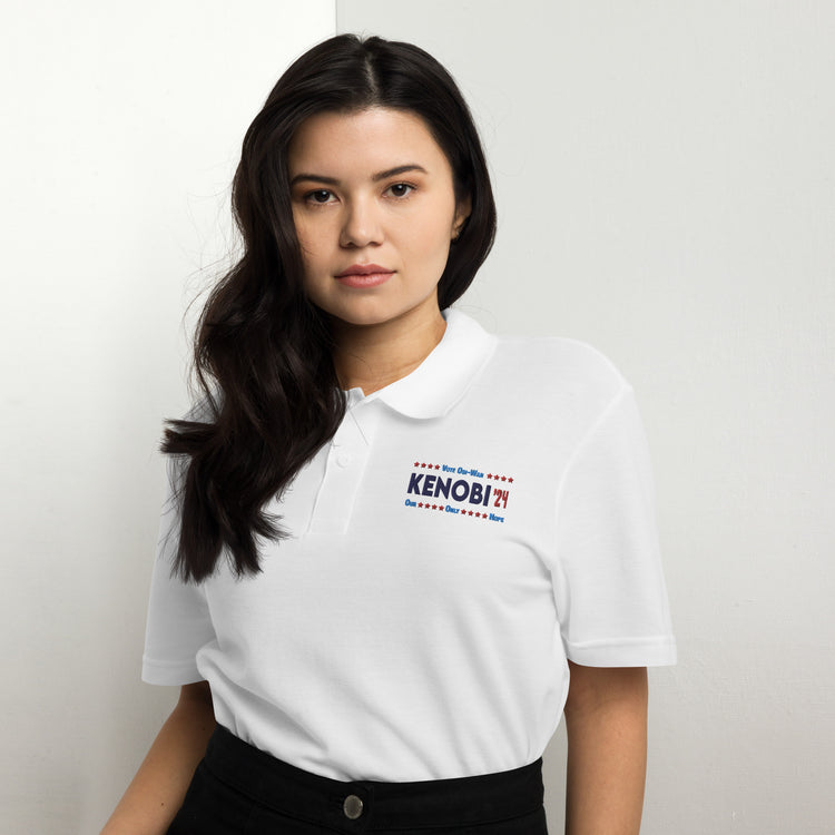 Vote Kenobi 2024 Unisex Pique Polo Shirt - Fandom-Made