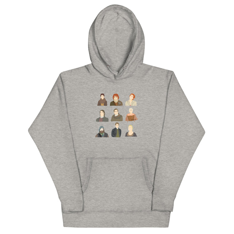 Outlander Characters Unisex Premium Hoodie - Fandom-Made