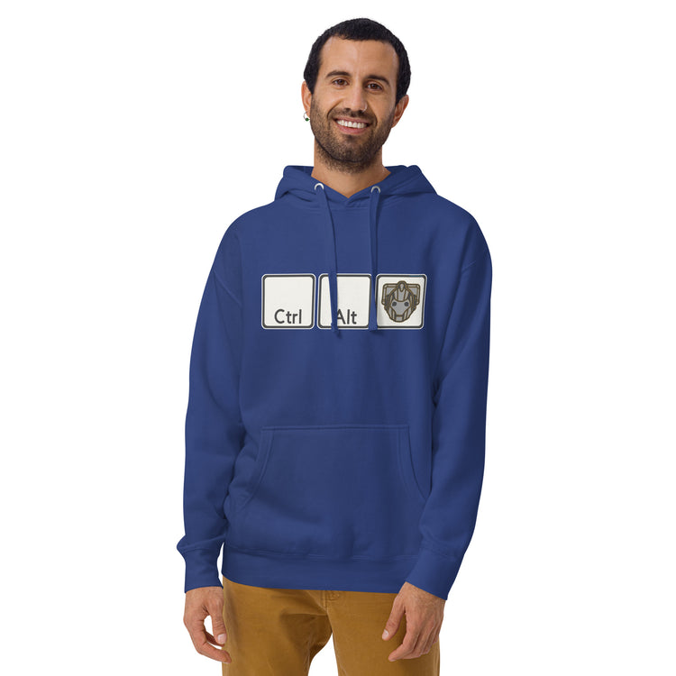 Ctrl Alt Cybermen Unisex Premium Hoodie - Fandom-Made