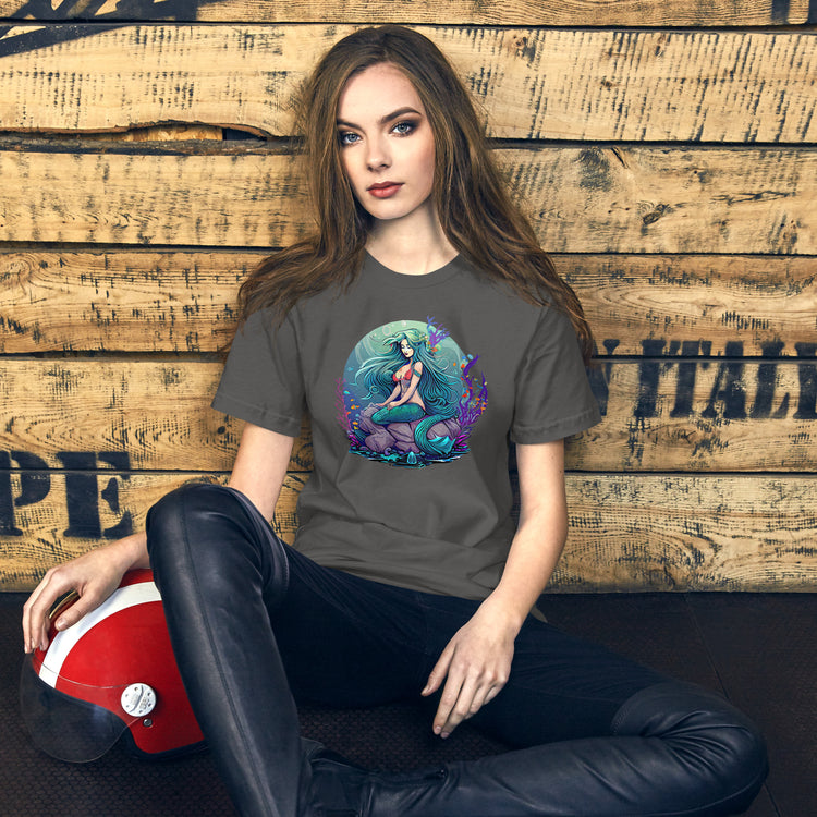 Mermaid Sitting Unisex T-Shirt - Fandom-Made