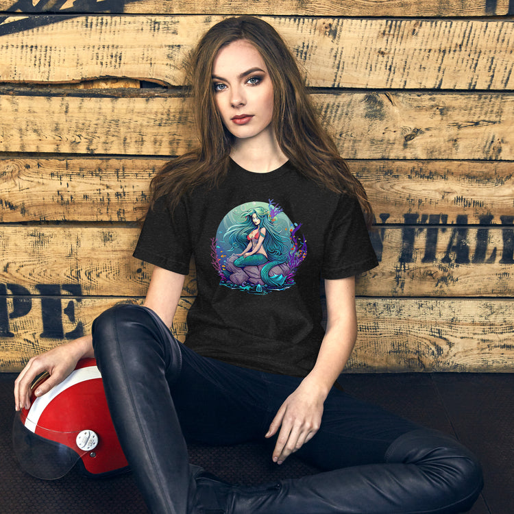 Mermaid Sitting Unisex T-Shirt - Fandom-Made