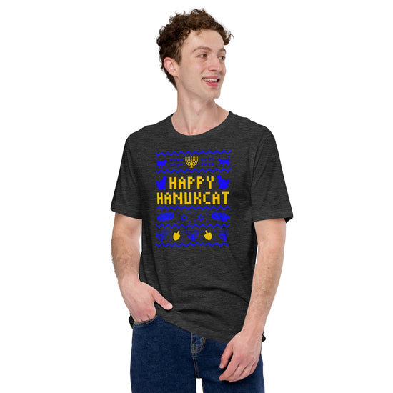 Happy Hanukcat Unisex T-Shirt - Fandom-Made