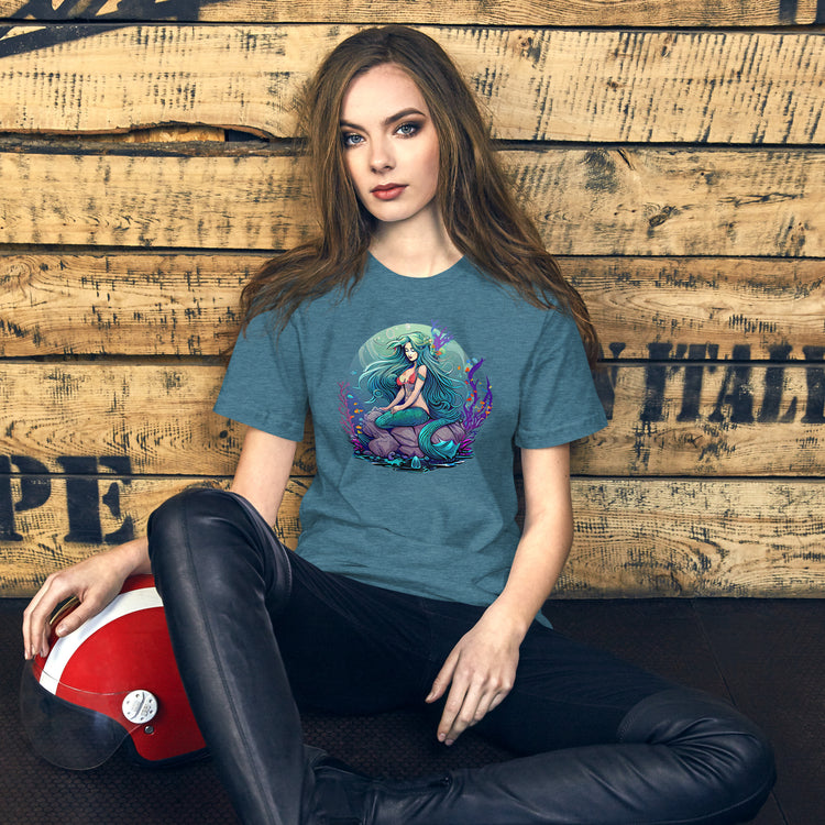 Mermaid Sitting Unisex T-Shirt - Fandom-Made