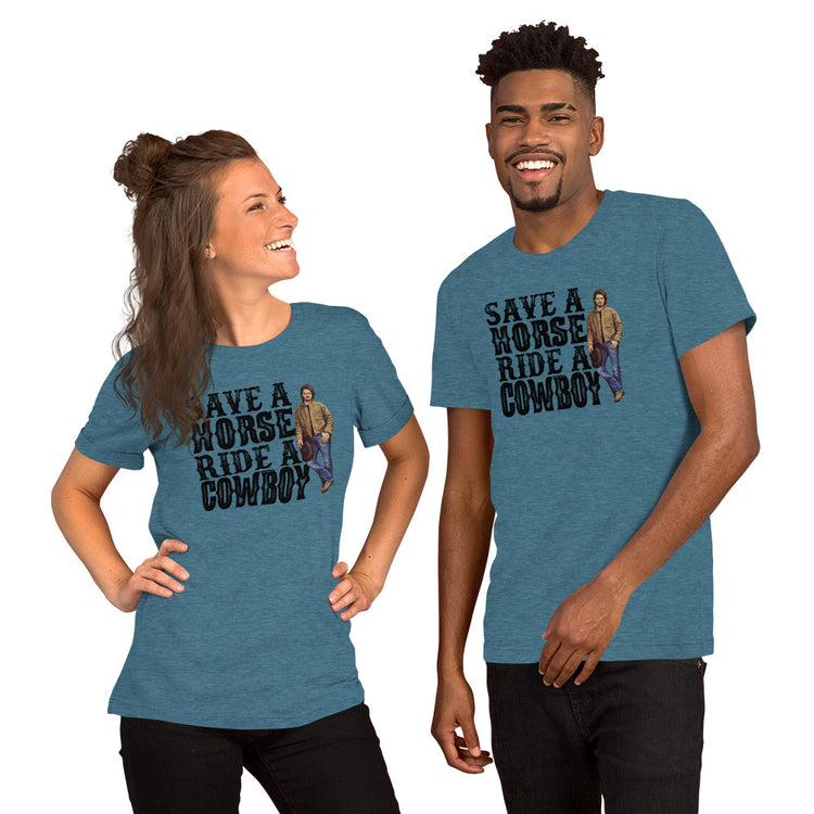 Save a Horse Ride a Cowboy Kayce Dutton Unisex T-Shirt - Fandom-Made