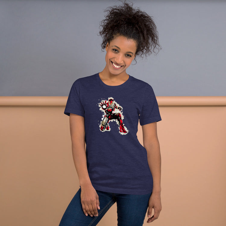 Crouching Iron Hidden Tony Unisex T-Shirt - Fandom-Made