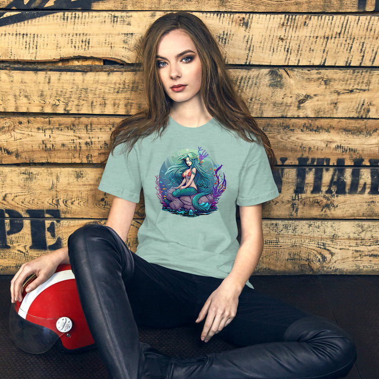 Mermaid Sitting Unisex T-Shirt - Fandom-Made