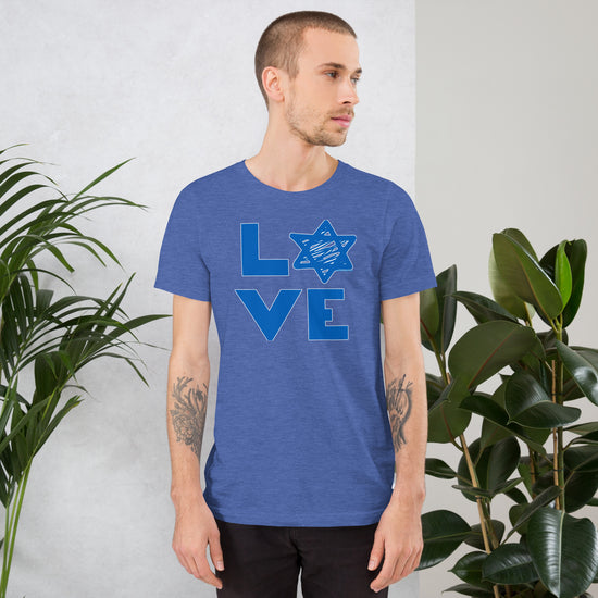 Love Star of David Unisex T-Shirt - Fandom-Made