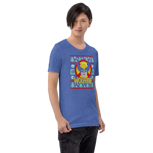 Wolverine Ugly Christmas Sweater Unisex T-Shirt - Fandom-Made