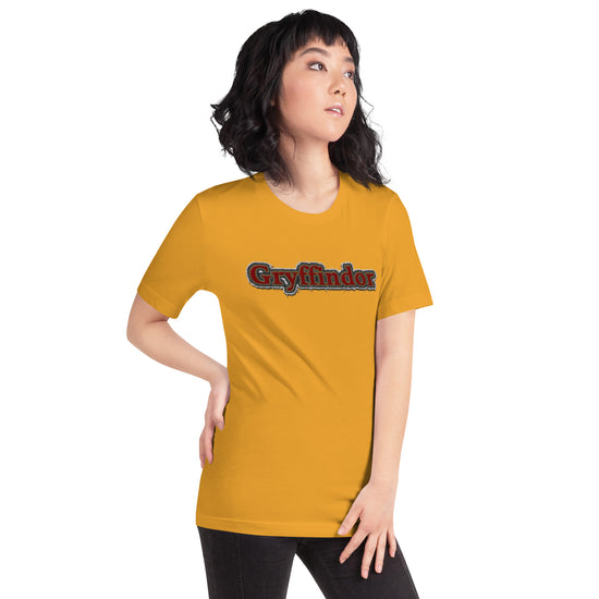 Gryffindor Embroidery Design Unisex T-Shirt - Fandom-Made