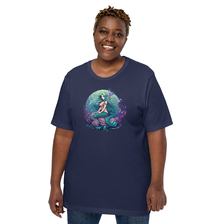 Mermaid Sitting Unisex T-Shirt - Fandom-Made