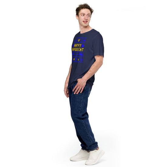 Happy Hanukcat Unisex T-Shirt - Fandom-Made