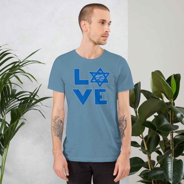 Love Star of David Unisex T-Shirt - Fandom-Made