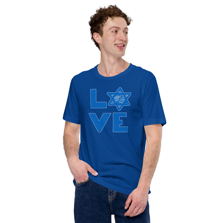 Love Star of David Unisex T-Shirt - Fandom-Made