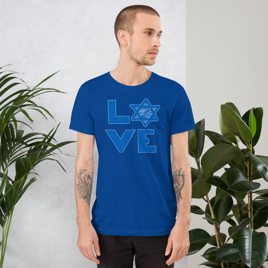 Love Star of David Unisex T-Shirt - Fandom-Made