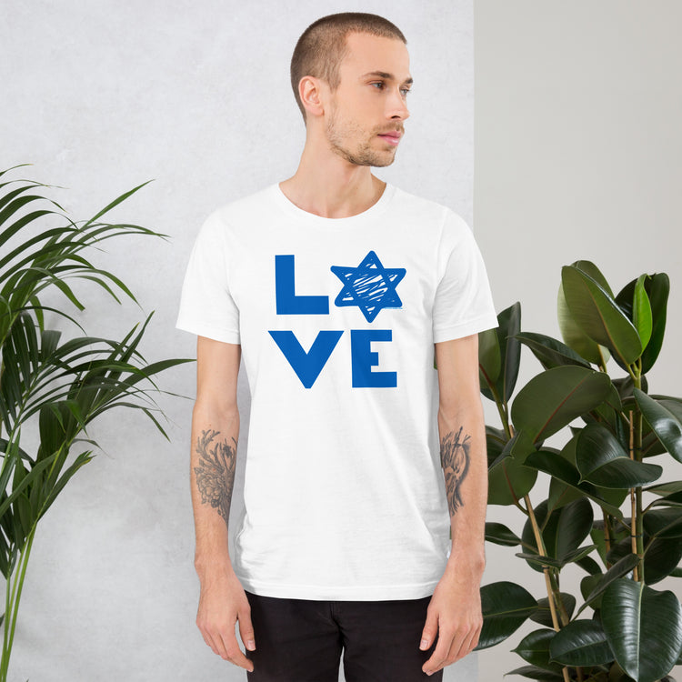 Love Star of David Unisex T-Shirt - Fandom-Made