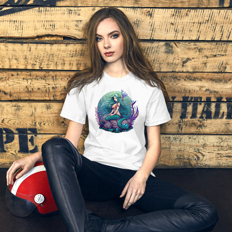 Mermaid Sitting Unisex T-Shirt - Fandom-Made