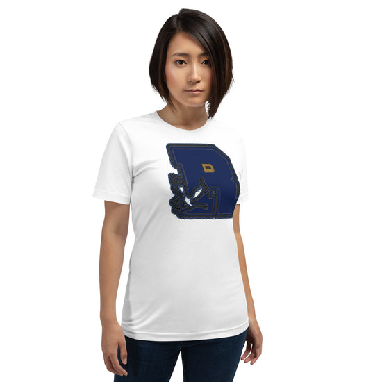 Ravenclaw R Embroidery Design Unisex T-Shirt - Fandom-Made