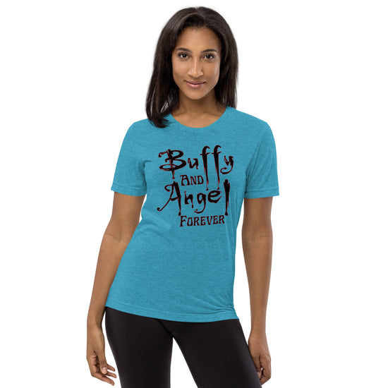 Buffy and Angel Forever Tri-Blend T-Shirt - Fandom-Made