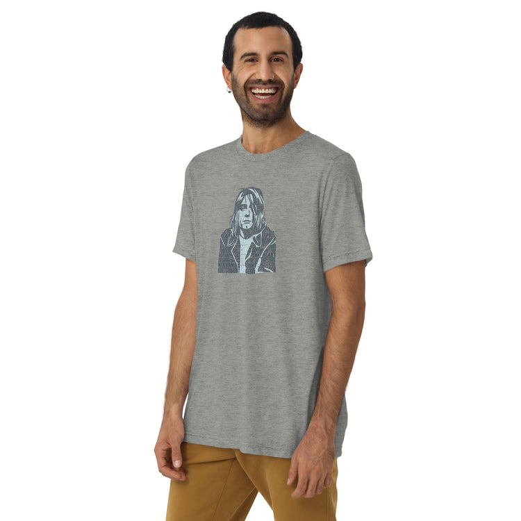 Kurt Cobain Tri-Blend T-Shirt - Fandom-Made