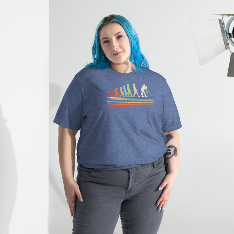 Photographer Evolution Unisex Tri-Blend T-Shirt - Fandom-Made