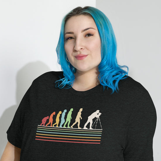 Photographer Evolution Unisex Tri-Blend T-Shirt - Fandom-Made