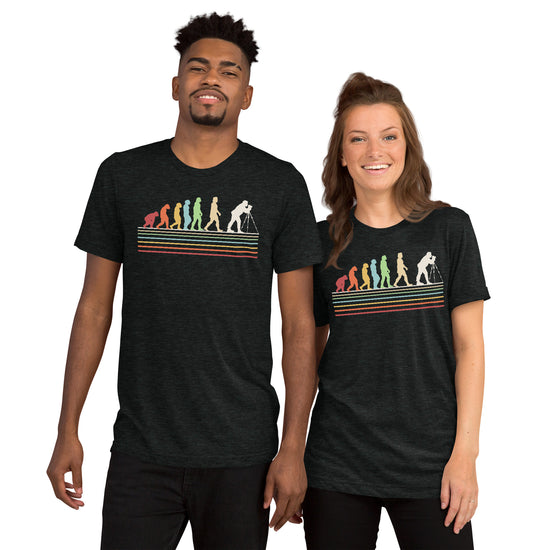 Photographer Evolution Unisex Tri-Blend T-Shirt - Fandom-Made