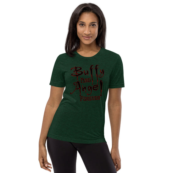 Buffy and Angel Forever Tri-Blend T-Shirt - Fandom-Made