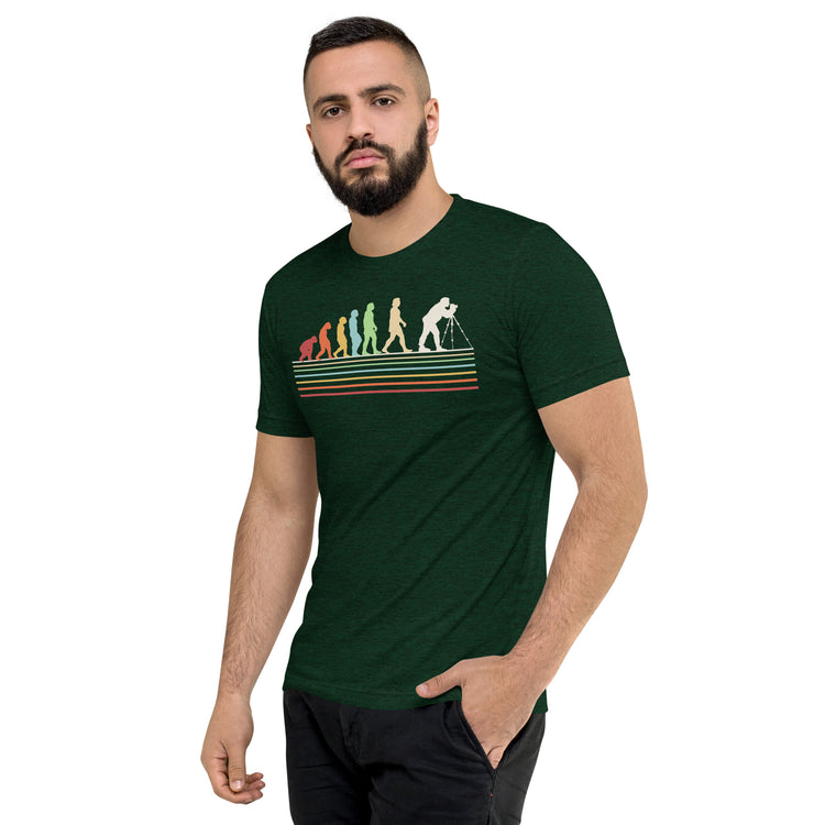 Photographer Evolution Unisex Tri-Blend T-Shirt - Fandom-Made