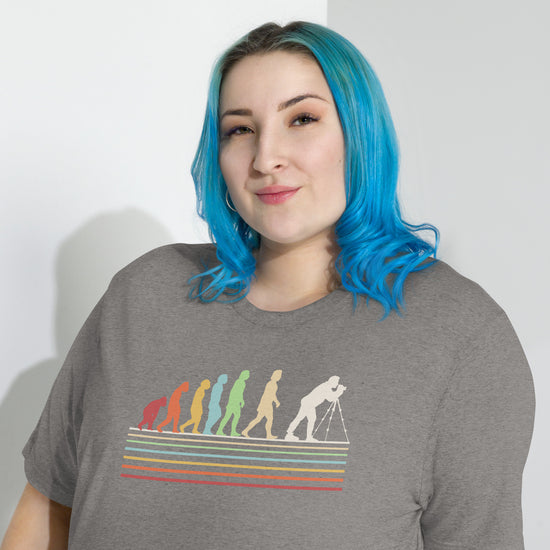 Photographer Evolution Unisex Tri-Blend T-Shirt - Fandom-Made