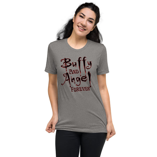 Buffy and Angel Forever Tri-Blend T-Shirt - Fandom-Made